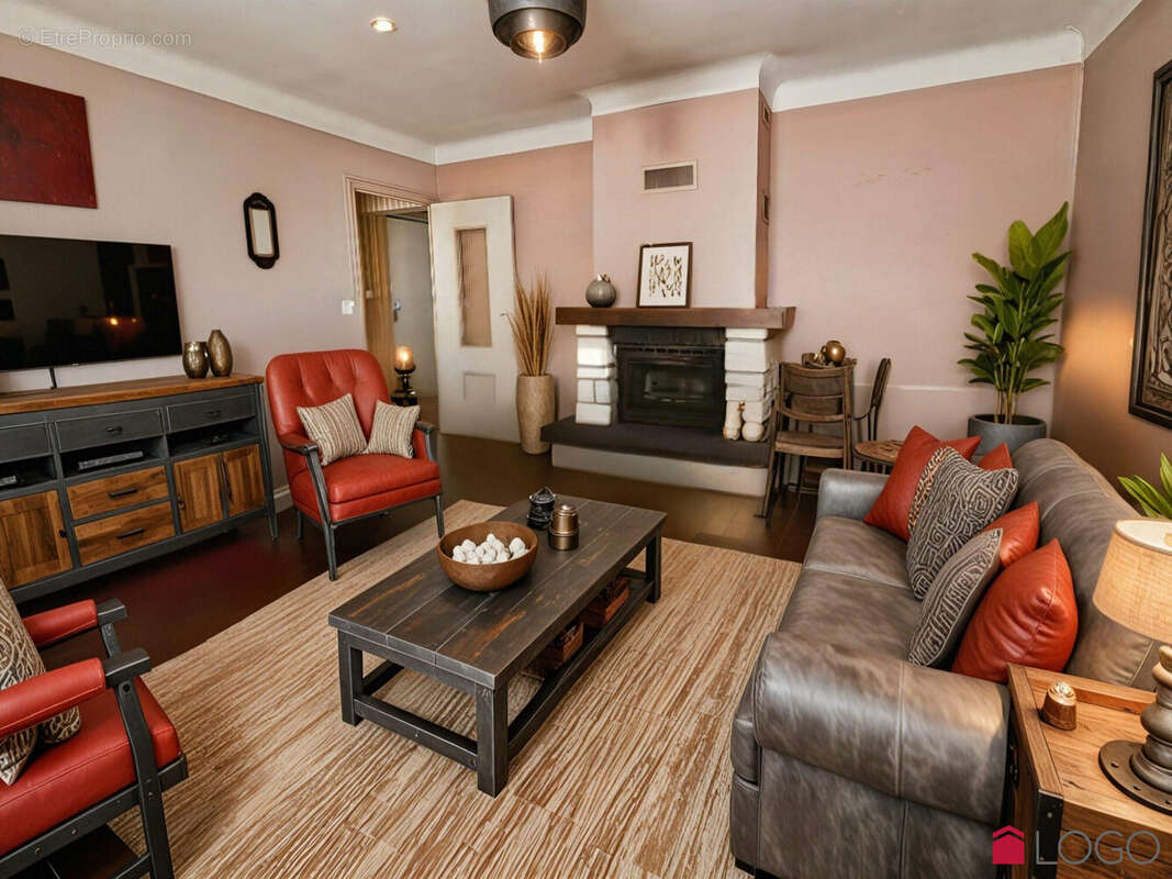 Projection du séjour - Maison à MEES