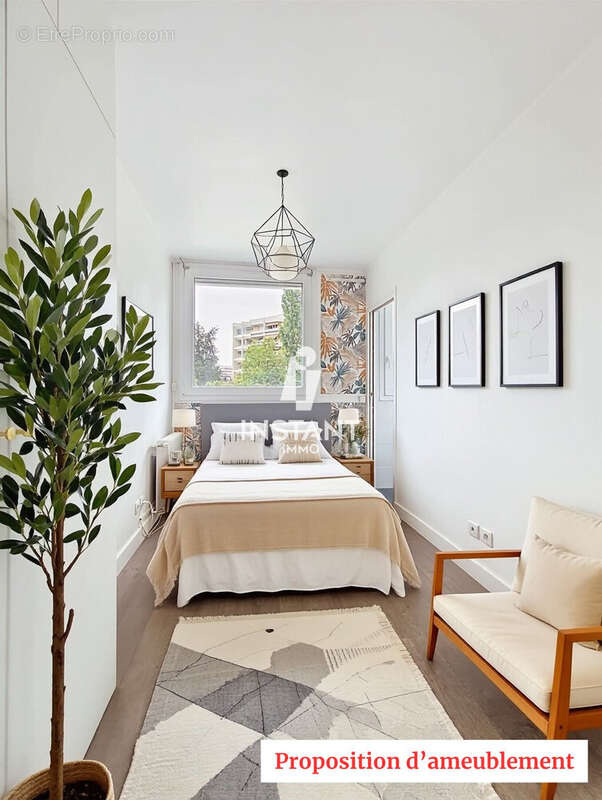 Proposition d'ameublement (Chambre 3) - Appartement à MAISONS-ALFORT