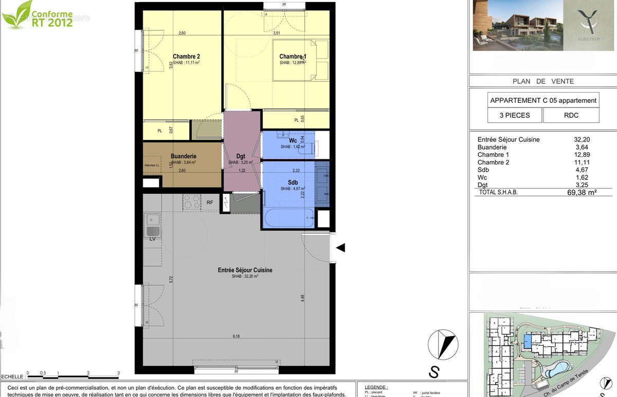 Appartement à CHATEAUNEUF-GRASSE
