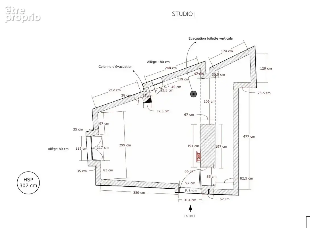 Nice (06300) / route de turin - appartement à renover - usage mixte (commercial et habitation) 27m2 - photo 3