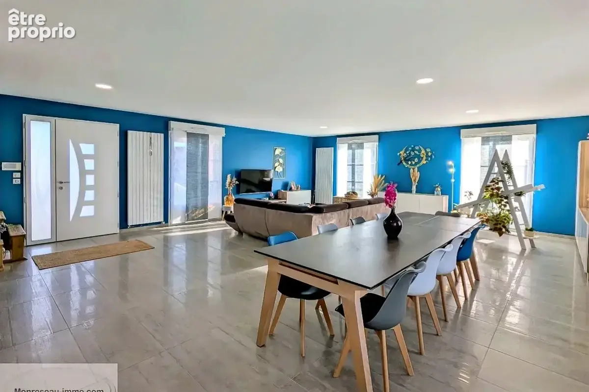 10 min Chalon-sur-Saône, villa familiale 259 m², climatisée, piscine, 5 chambres. Secteur sud chalonnais, cadre campagne. - photo 5