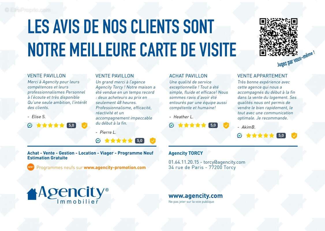 Avis clients - Appartement à SERRIS