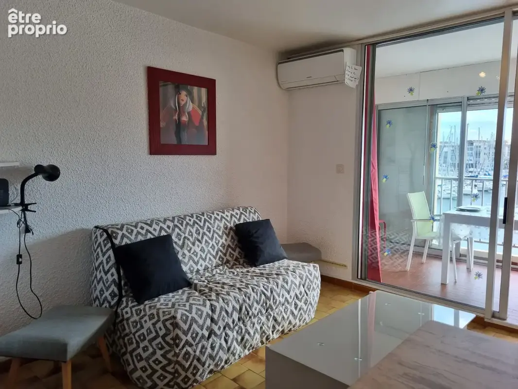 A vendre - gruissan -port - proche plage du grazel studio 4 couchages - vue port - parking - photo 12