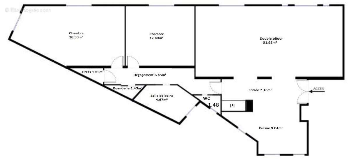 Appartement à PARIS-17E