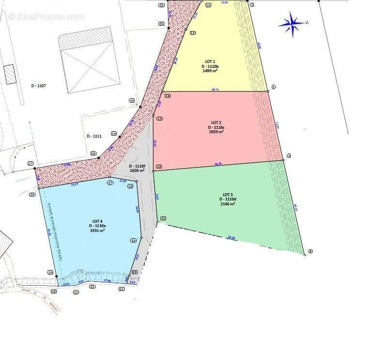 Terrain à SAINTE-COLOMBE