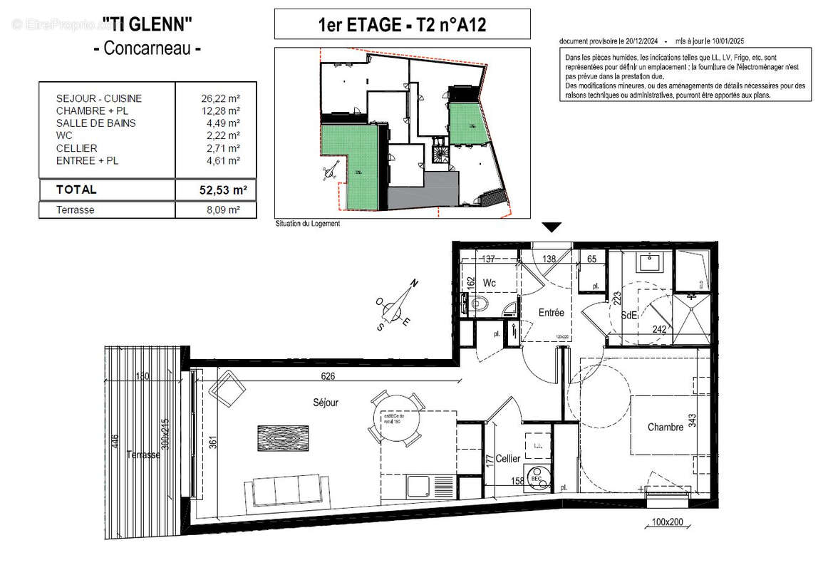 Appartement à CONCARNEAU