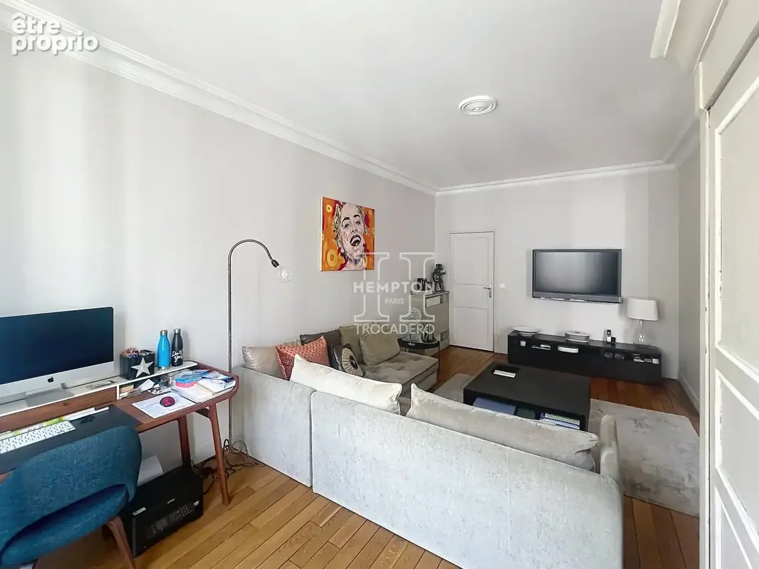 Paris xvi   auteuil / sainte-périne   128 m2   triple séjour de 52 m2 - 3/4 chambres - photo 5