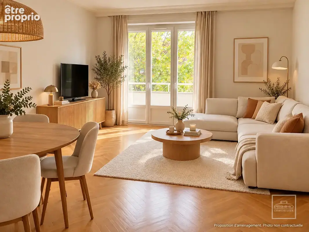 Lyon 3, prefecture, dernier etage, 78.4m², balcon - photo 4