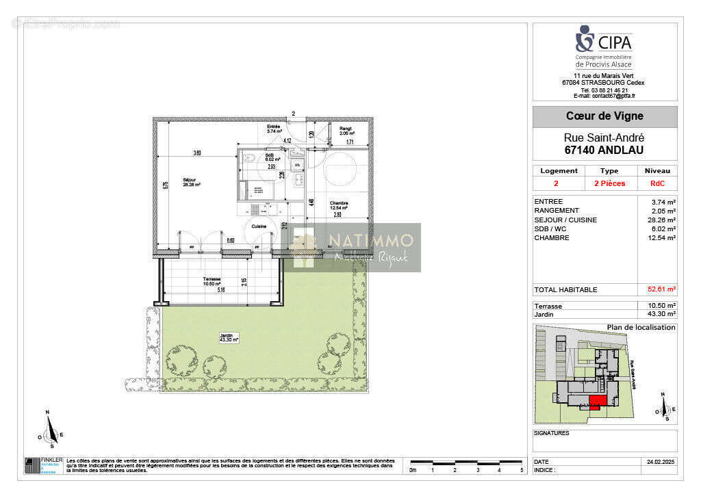 Appartement à ANDLAU