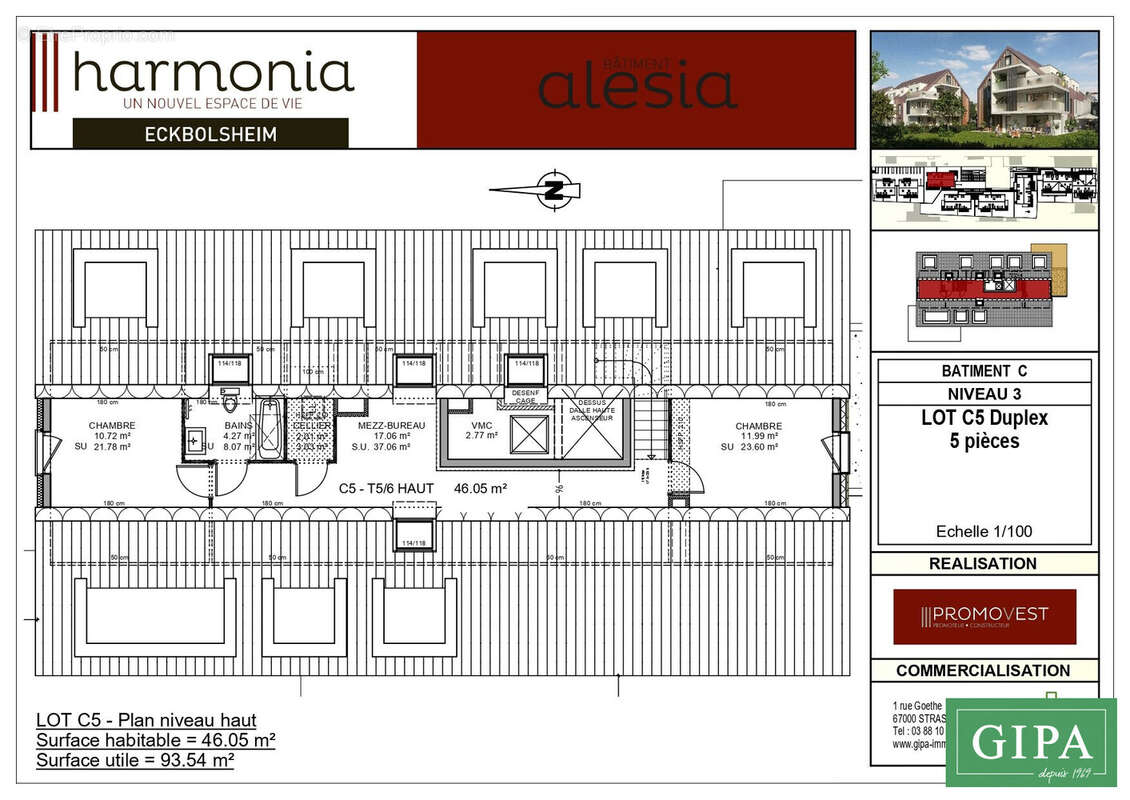 Appartement à ECKBOLSHEIM