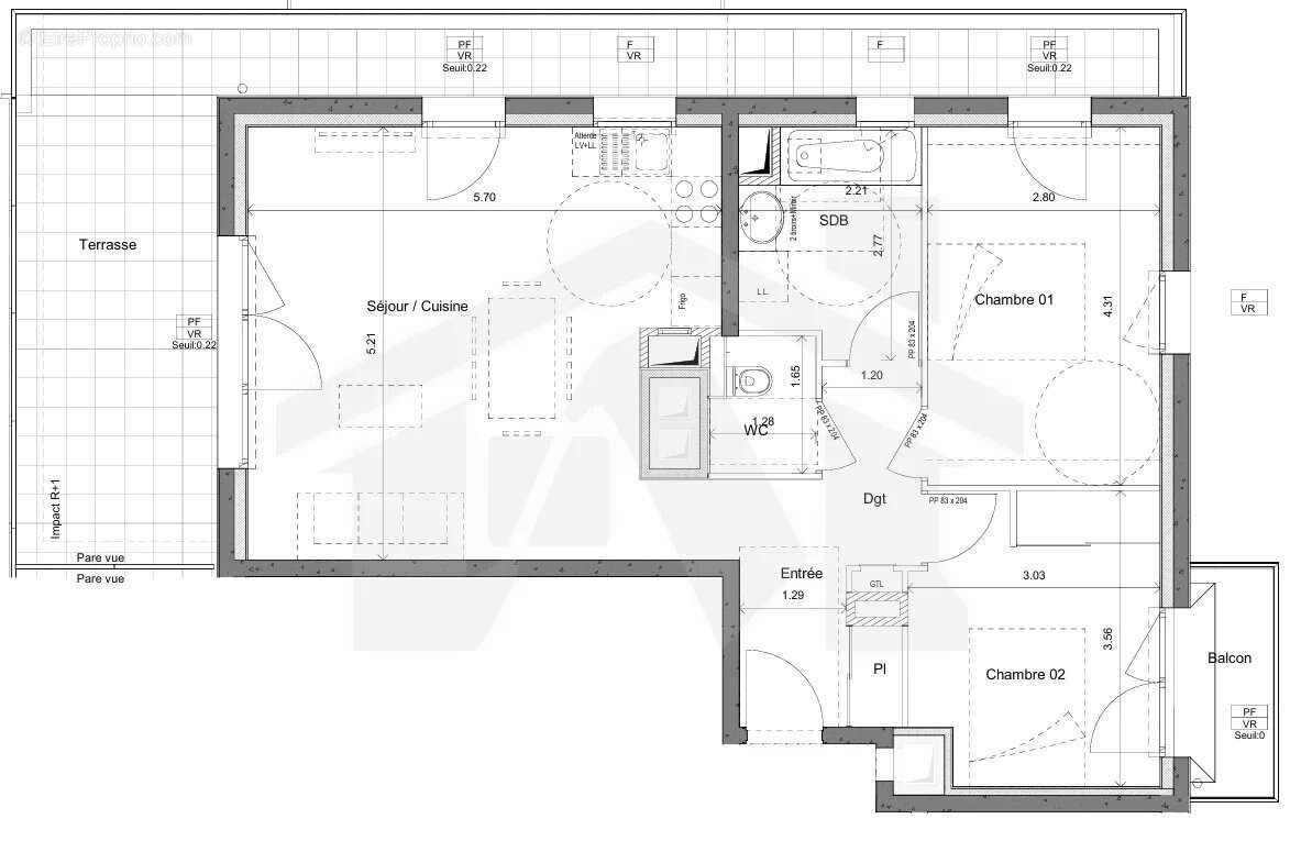 Appartement à VOIRON