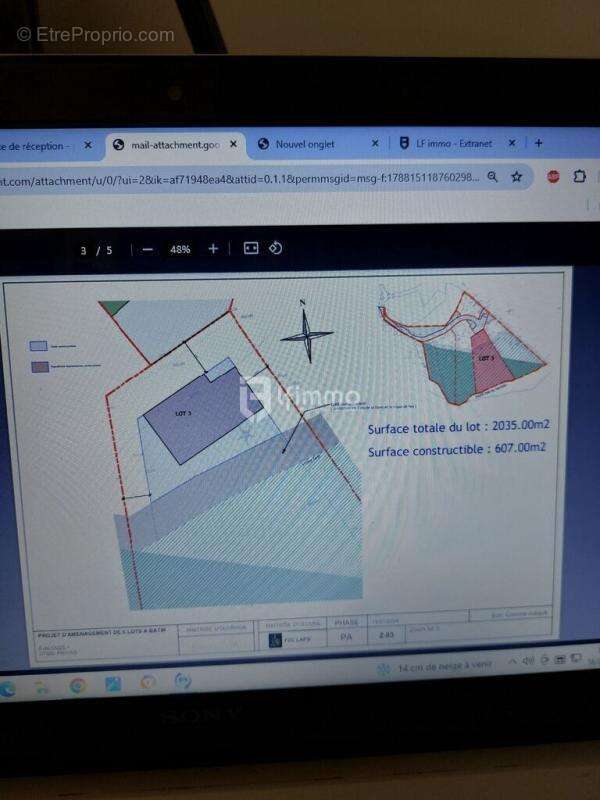 Privas-(07000)-Terrain à bâtir pour la réalisation de 5 villas - photo 4