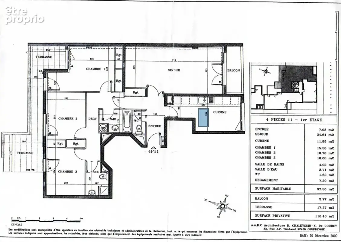 Appartement  4 pièce(s) 96 m2 - photo 9
