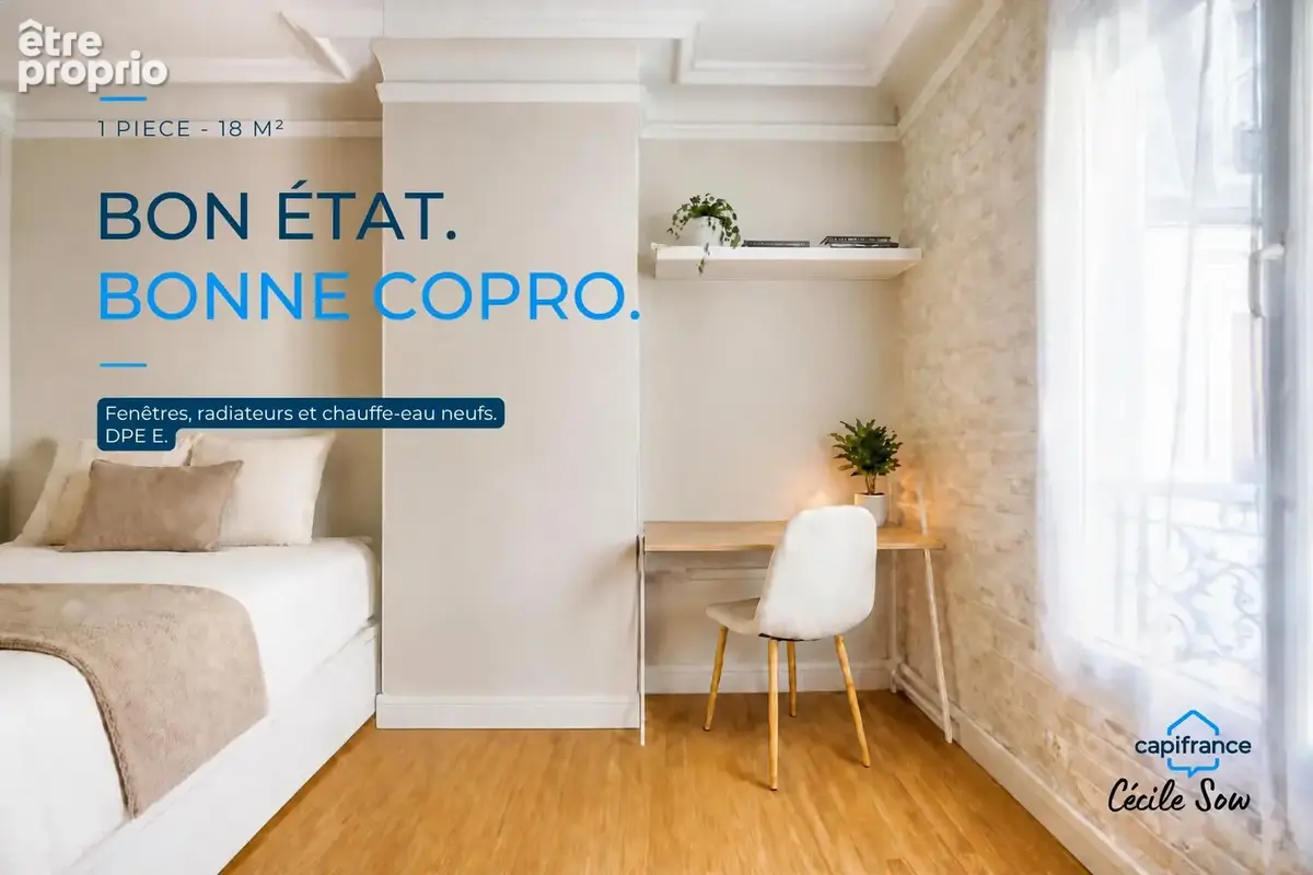 Idéal investisseur, pied-à-terre, primo‑accédant ou logement étudiant - Studio 17,88 m² – Paris 17ᵉ, quartier Ternes / Maillot – - photo 7
