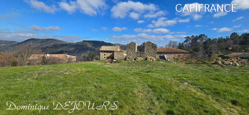 Ardèche, ensemble charmant de 2 maisons en pierres, avec terrasses, caves voutées et terrains attenants - photo 27