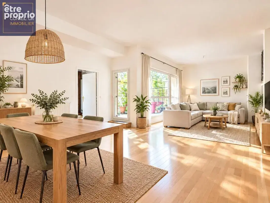 Duplex Oullins centre – 5 pièces – 124 m² – 4 chambres – Terrasse 40 m² – Calme, proche métro, belle hauteur sous plafond, garag - photo 2