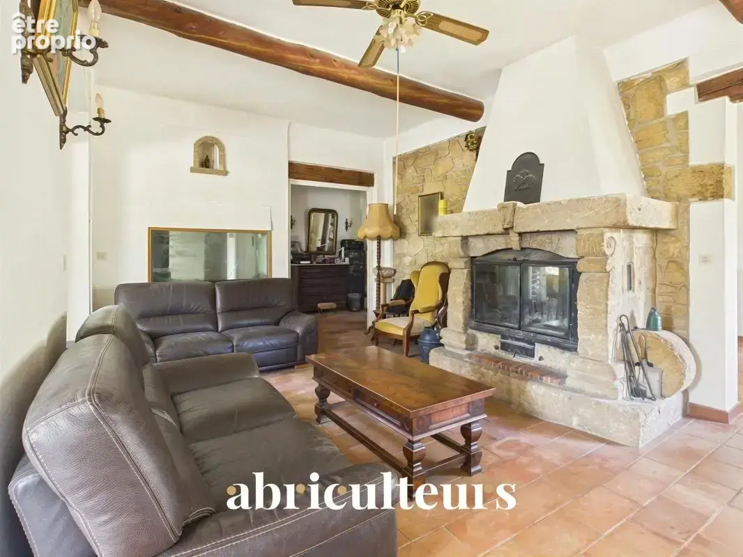 Maison familiale en pierre à vendre à Grans, sur un jardin arboré de 254 m² (13250) - photo 2