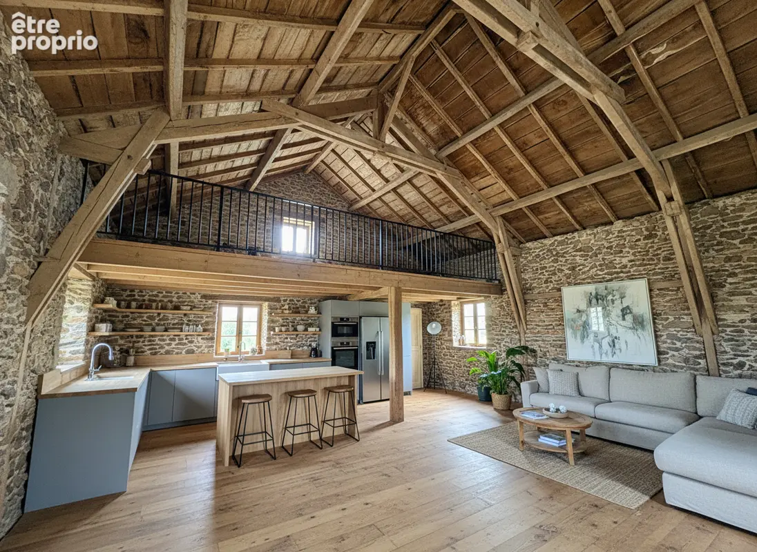 Grange de caractère : 300 m² à fort potentiel d'aménagement - photo 8