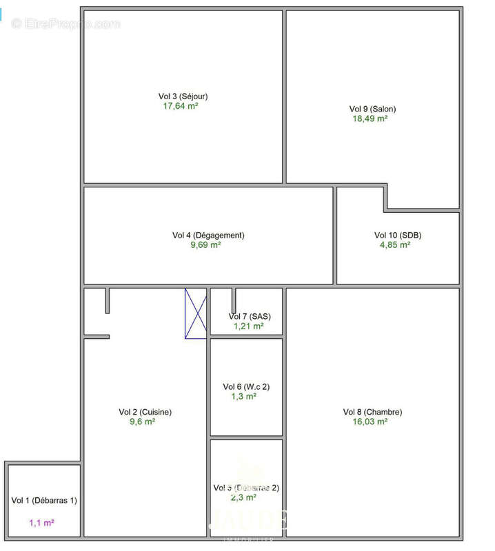 Appartement F3 traversant de 81,11 m2  13 rue Bonnabaud, Clermont-Ferrand - photo 9