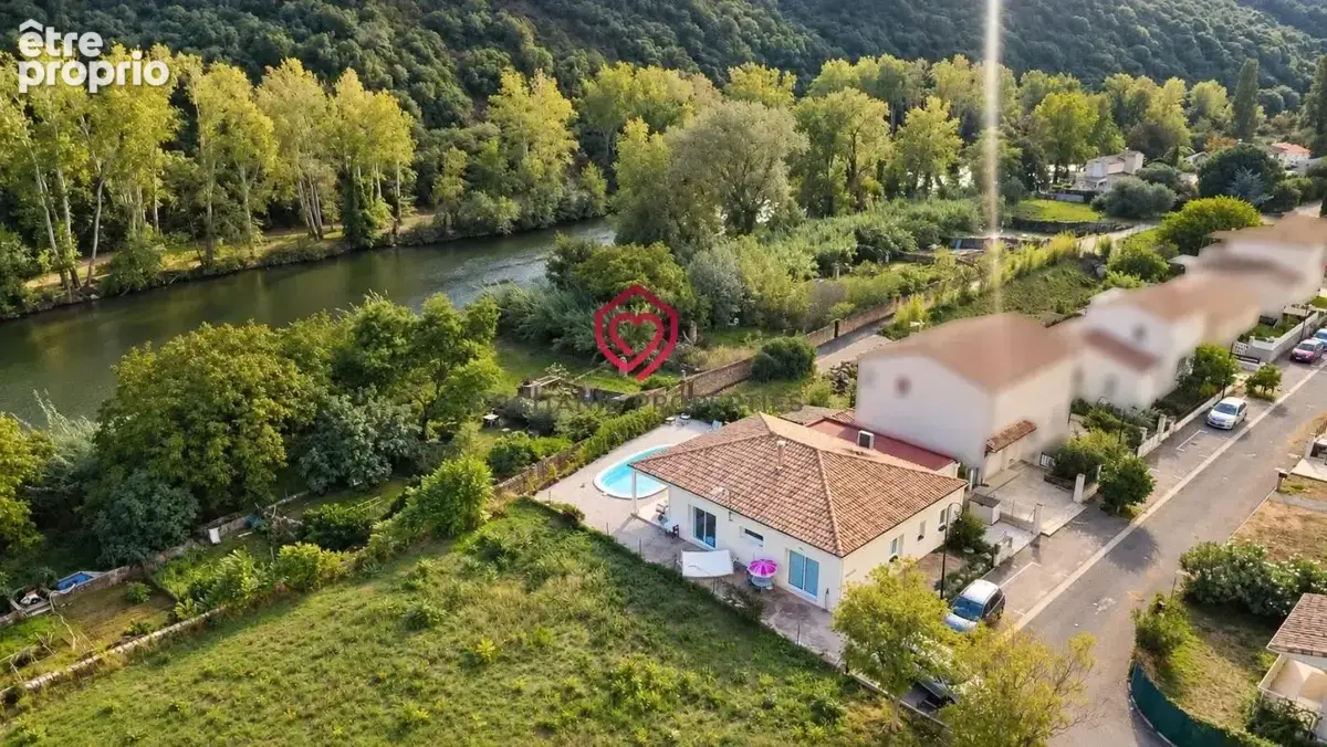 Villa récente de plain-pied avec piscine et vue sur Roquebrun - photo 7