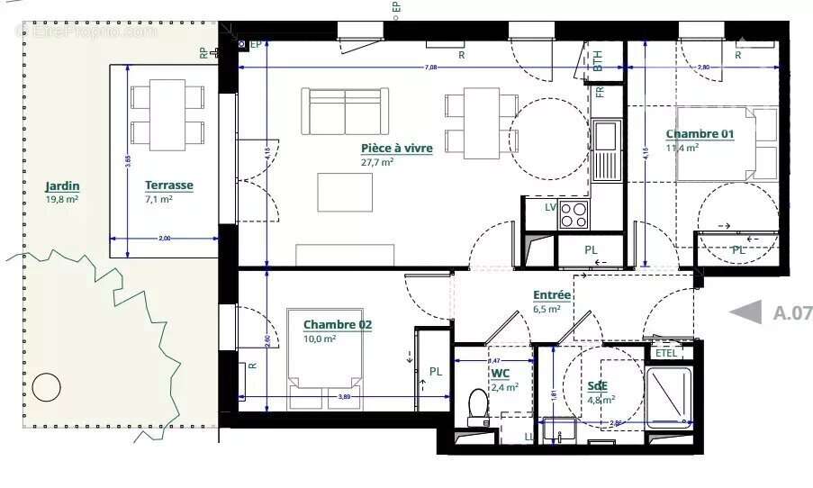 Appartement à LEOGNAN
