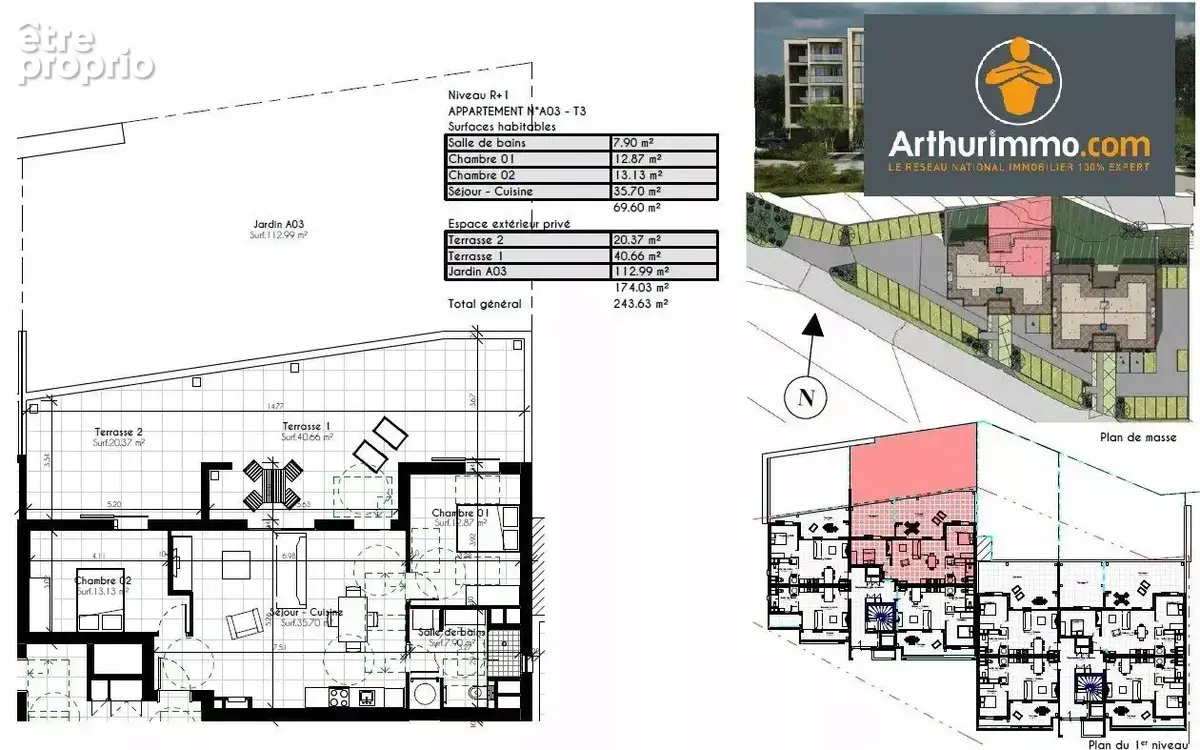 Vente Appartement Grosseto-prugna(20166) 410 000ï¿œ - photo 2