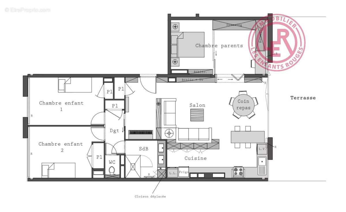 Appartement à PARIS-14E