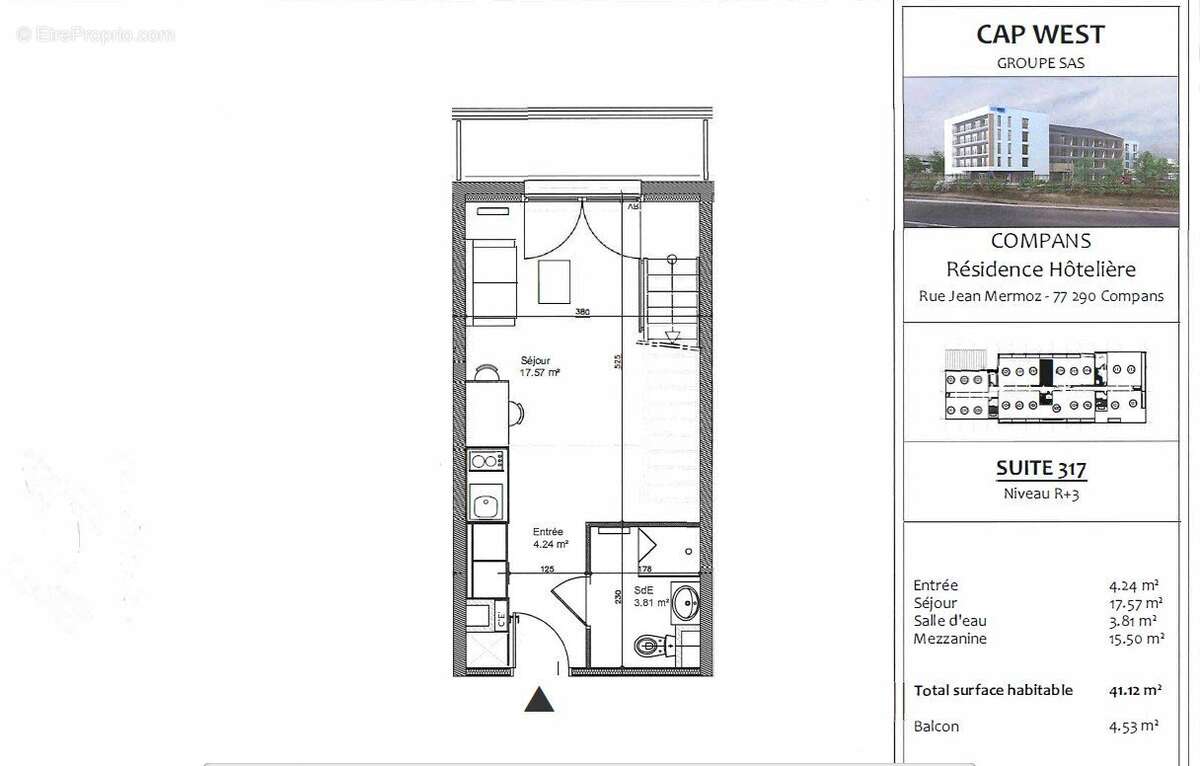 INVESTISSEMENT LOCATIF  Compans  Résidence d'Affaires Cap West - Compans - 7,16% de rentabilité - photo 2