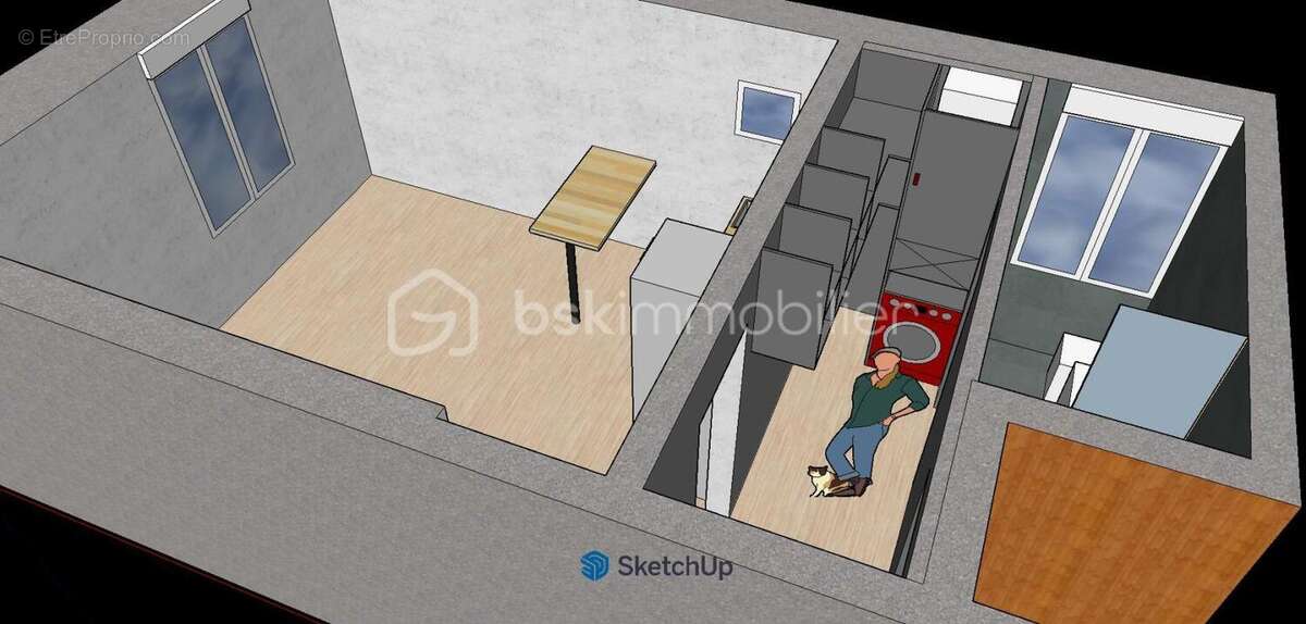 Studio entièrement renové + parking – aix-les-bains - photo 11
