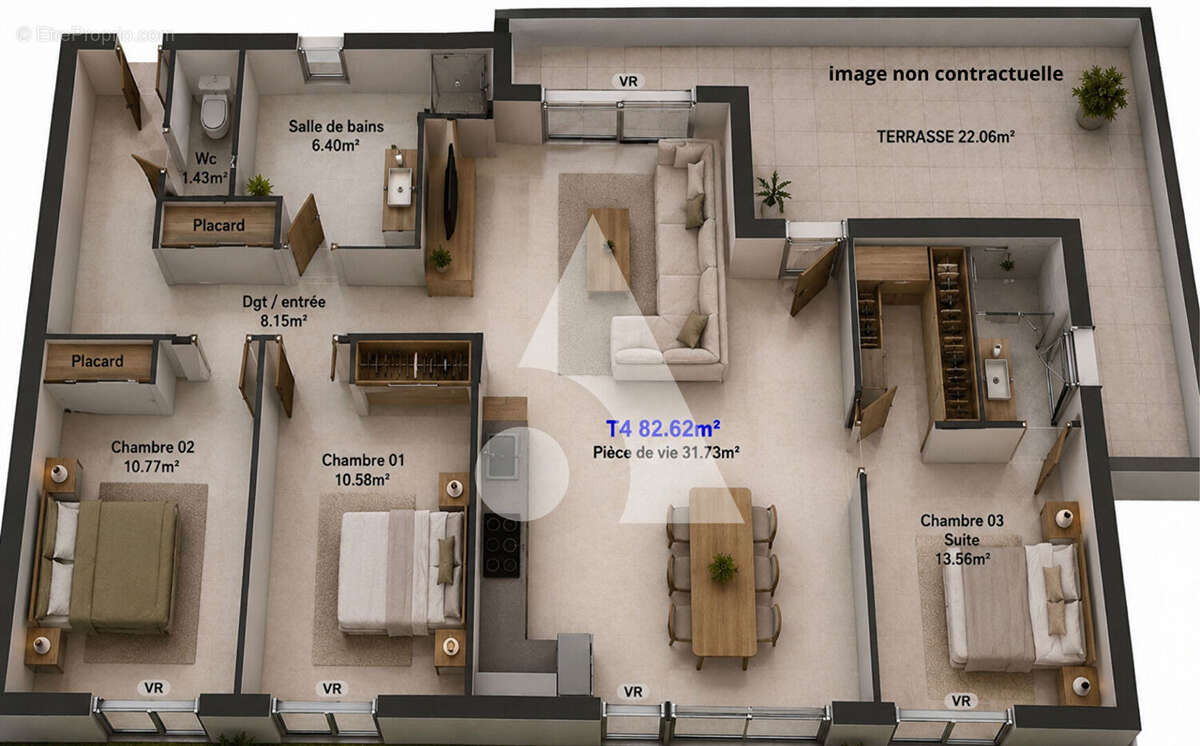 Appartement à AIX-LES-BAINS