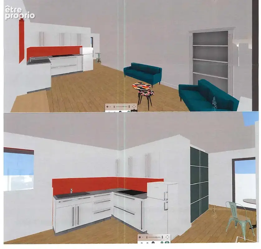 Studio- 37 m2 habitables - 1 Place de parking privative - photo 4