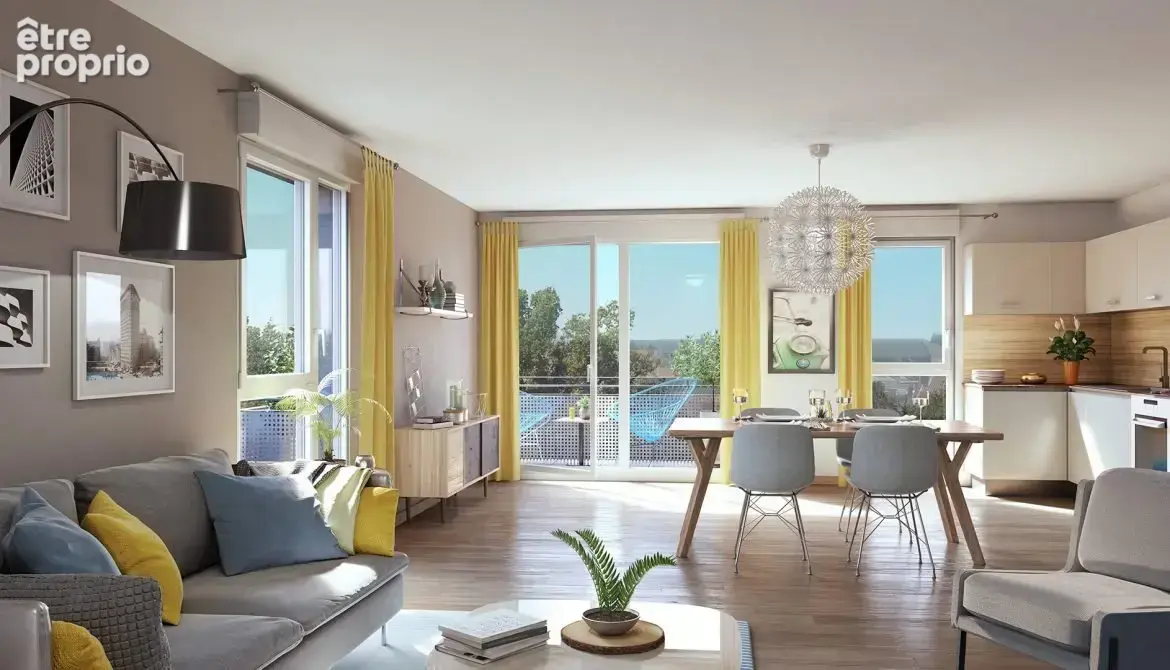 Montesson  t3 avec terrasse - photo 2