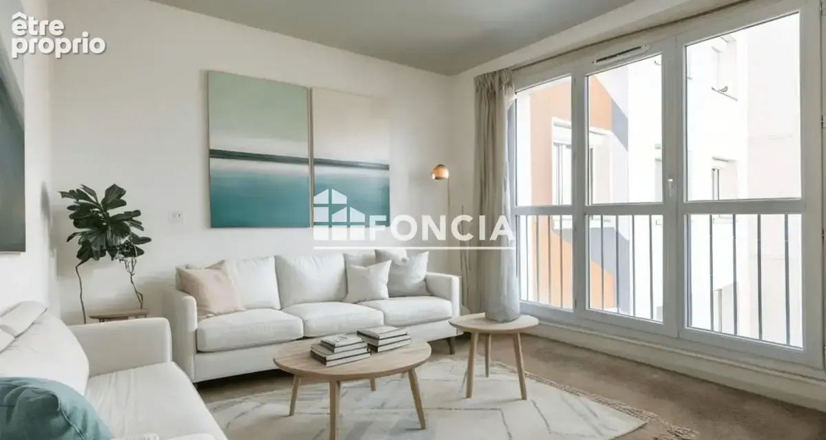 F3 de 52 m2 au  5 ème étage viry- chatillon plateau résidence les erables avec loggia de 6 m2 - photo 5