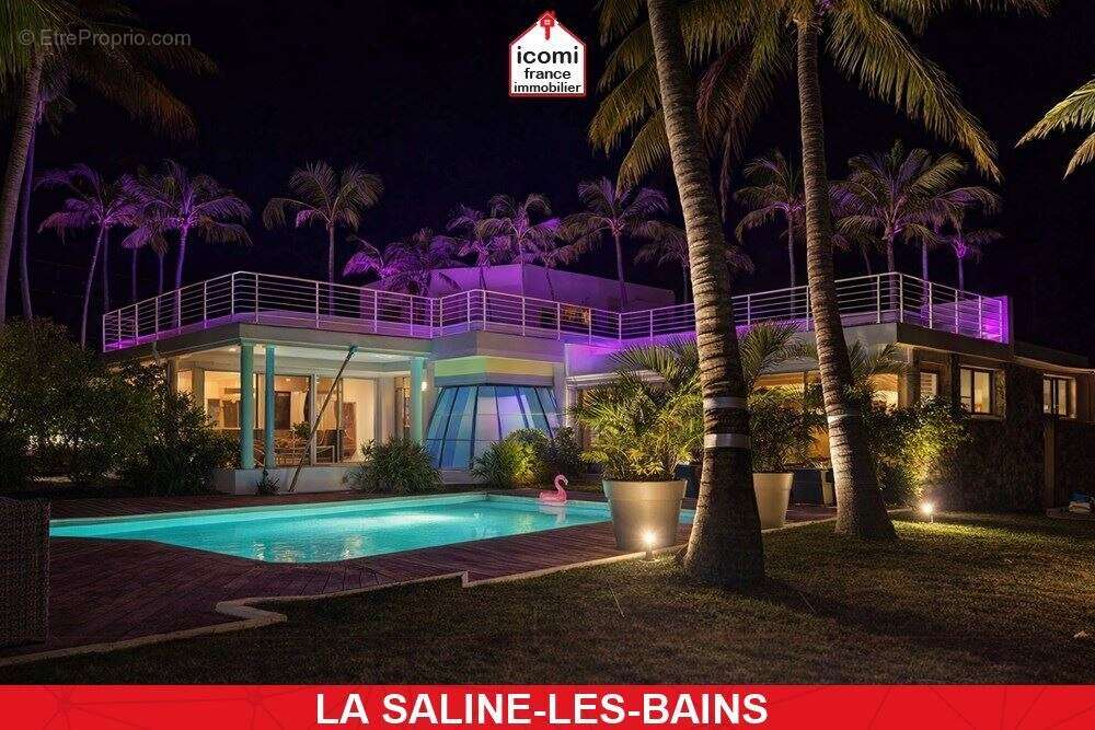 La reunion - la saline-les-bains (97434) - a vendre - villa de 470 m² avec deux studios independants - vue mer panoramique - pre - photo 3