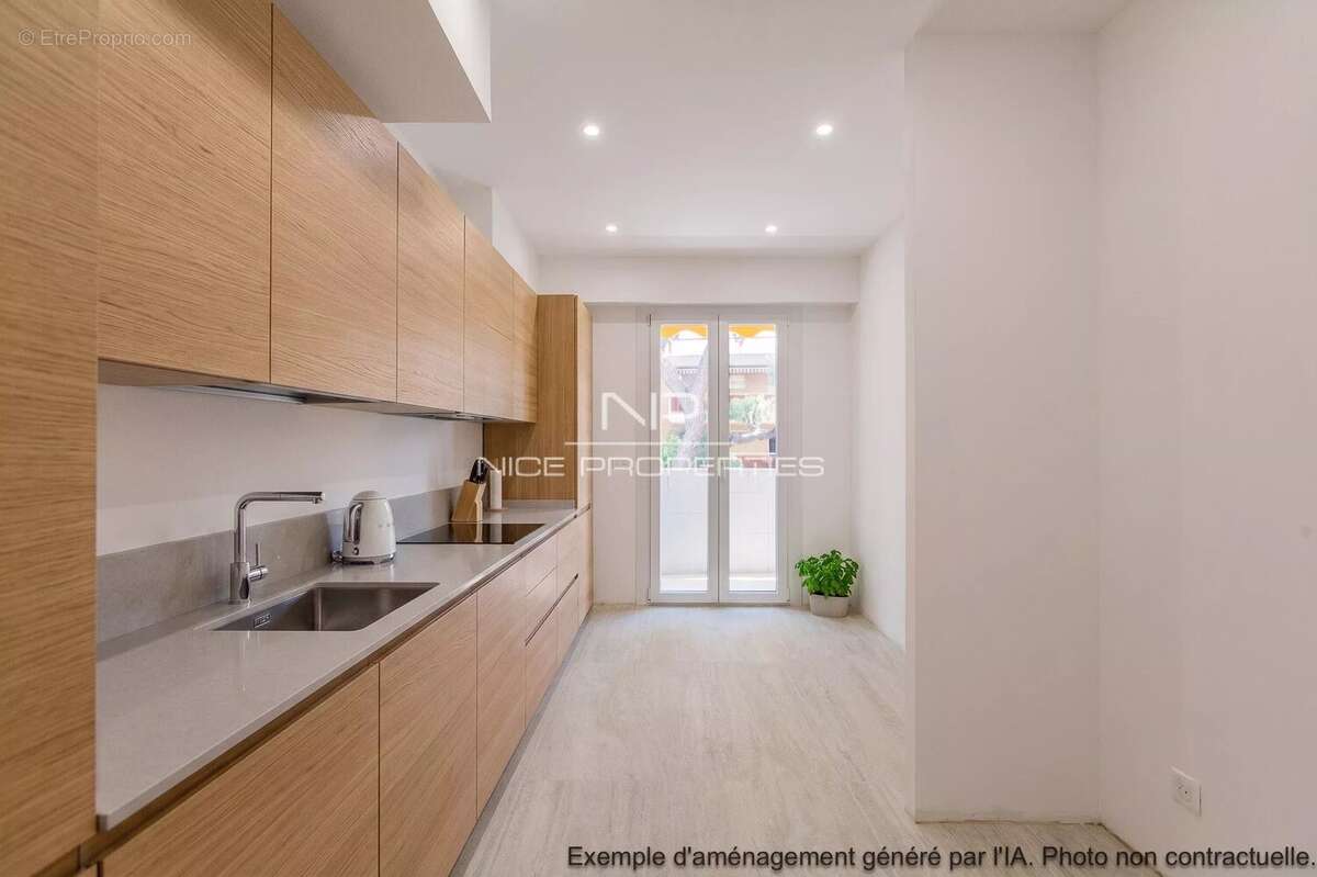 CAP D'AIL : Appartement 3 pièces avec terrasses, à rénover, dans résidence avec piscine et gardien - photo 10