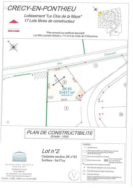 Terrain à CRECY-EN-PONTHIEU