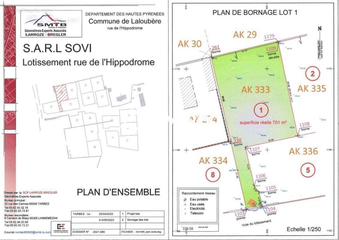 Terrain à LALOUBERE