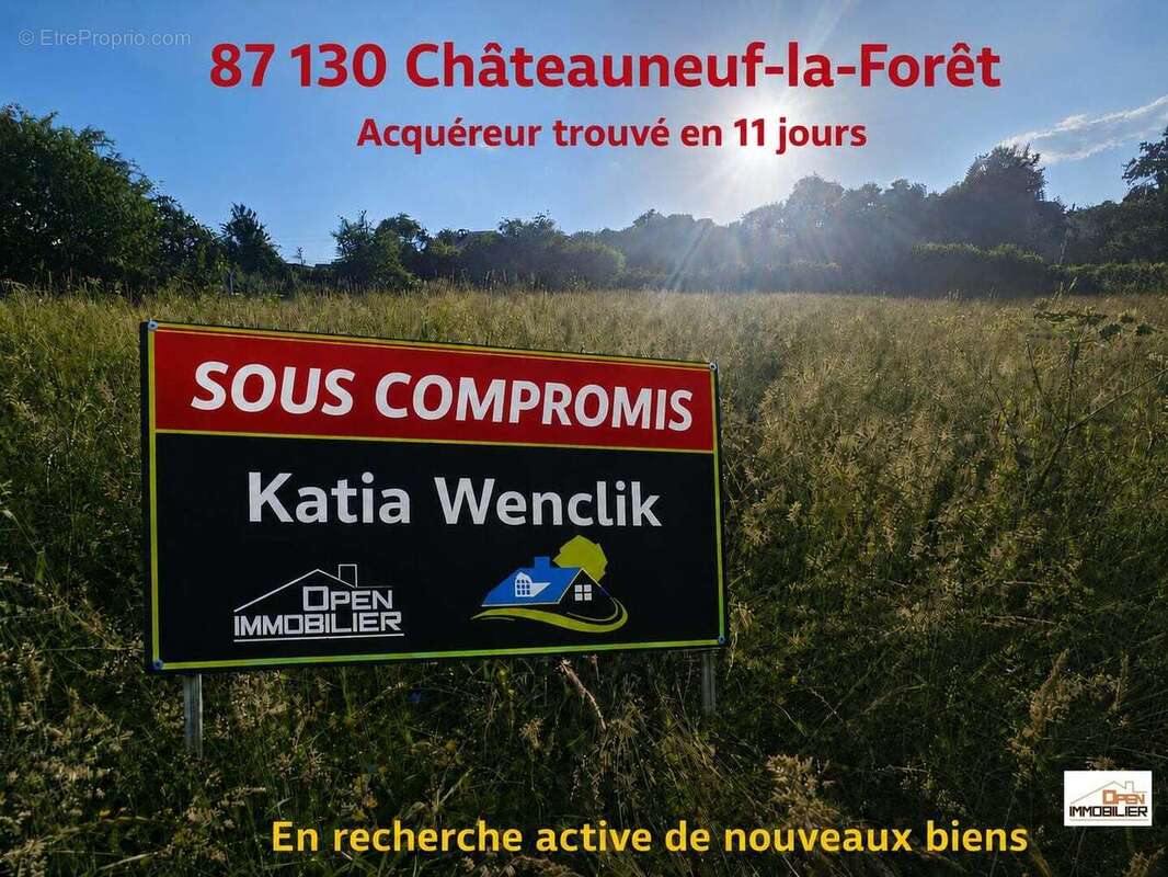 Terrain à CHATEAUNEUF-LA-FORET