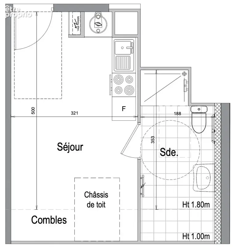 Appartement 1 pièce 22 m² à vendre à Lamballe (22400) - photo 4