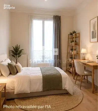 Appartement haussmannien rénové  2 chambres  Ascenseur  Porte Maillot - photo 5