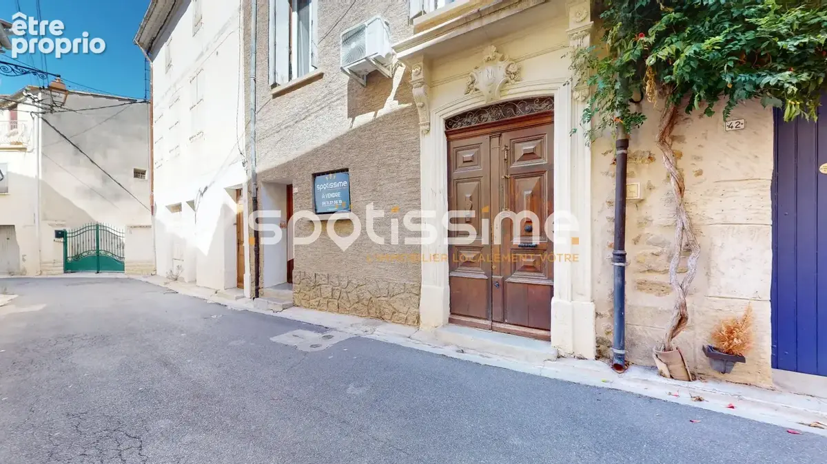 Pomérols  maison de village t3 90 m²  balcon  vue sur les toits et le clocher - photo 11