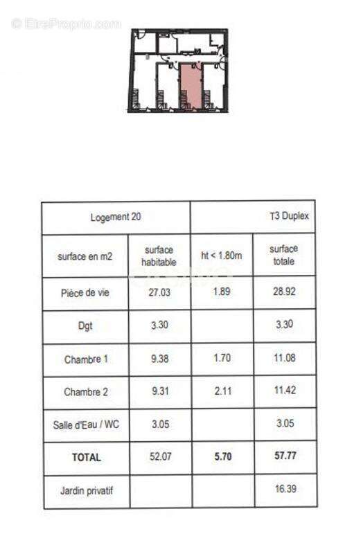 Appartement à TASSIN-LA-DEMI-LUNE