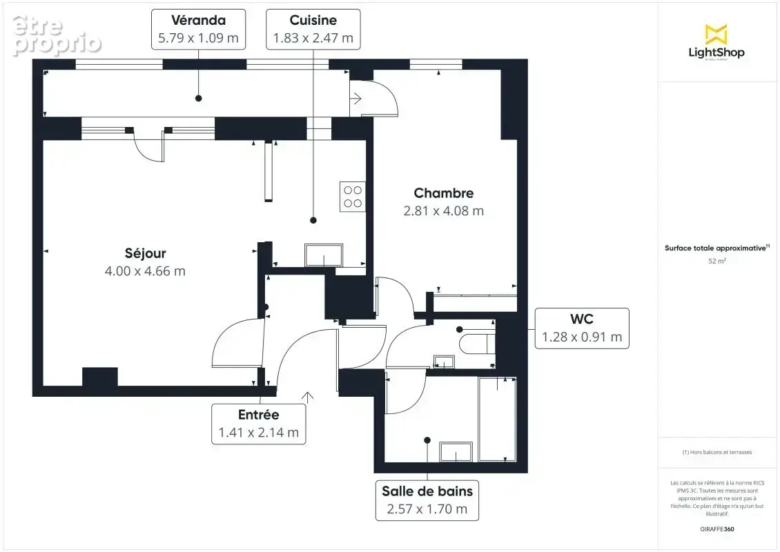 T2 de 52m2 avec loggia - Garage fermé en sus - Quartier Montchat - Villeurbanne - photo 11