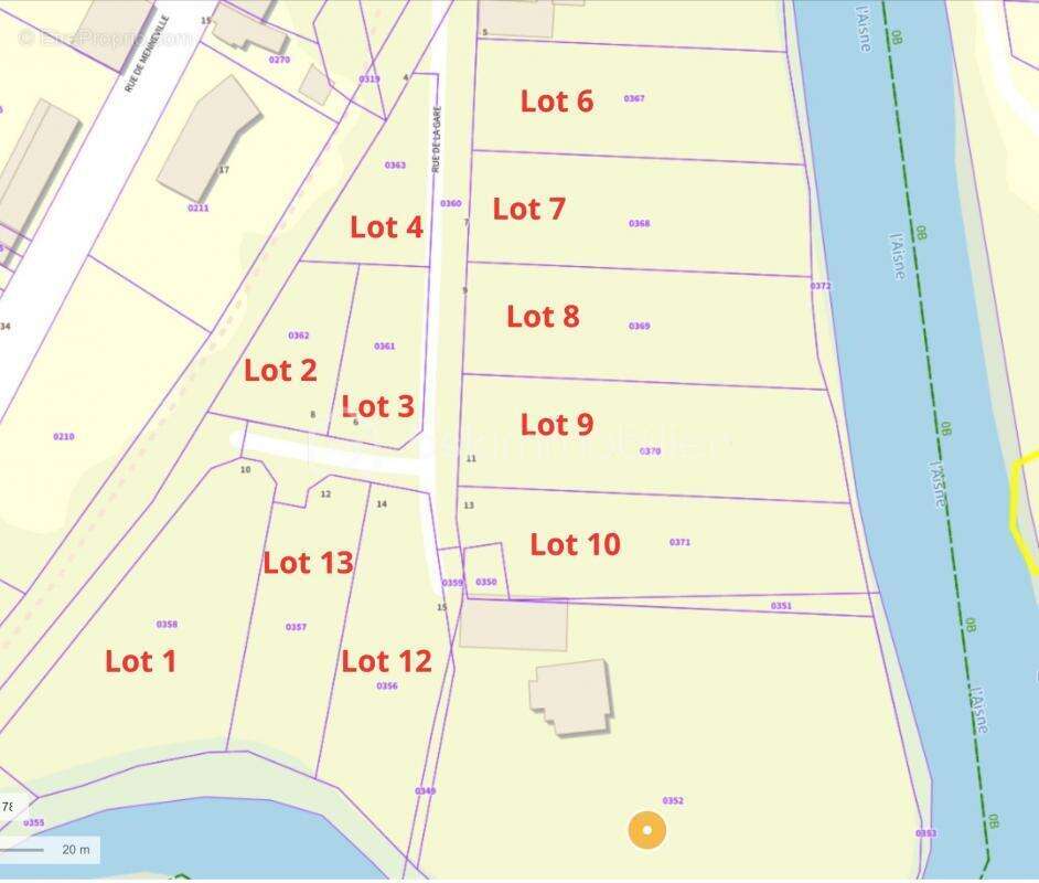 Terrain à NEUFCHATEL-SUR-AISNE