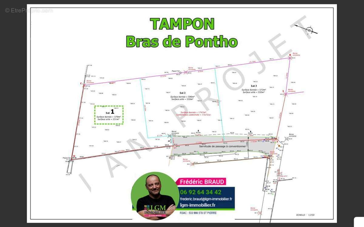 Terrain à LE TAMPON