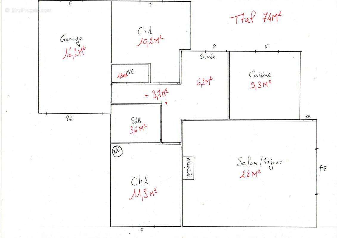 Maison à RUELLE-SUR-TOUVRE