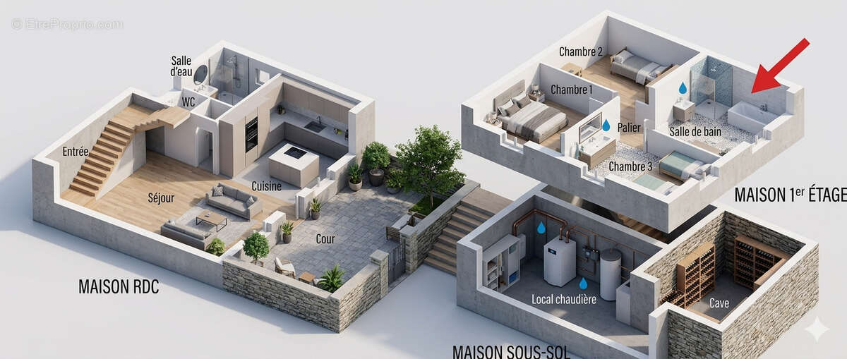 MAISON DE VILLE avec caves et jardinet à COGNAC - photo 21