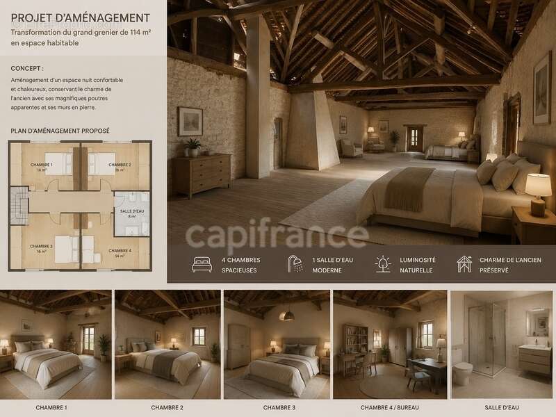 Maison à vendre 4 pièces CHITRY  (89) maison de vigneron.   dépendance     Cave Voûté - photo 12