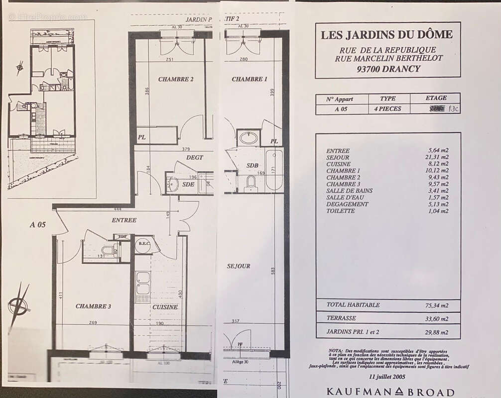 Appartement à DRANCY