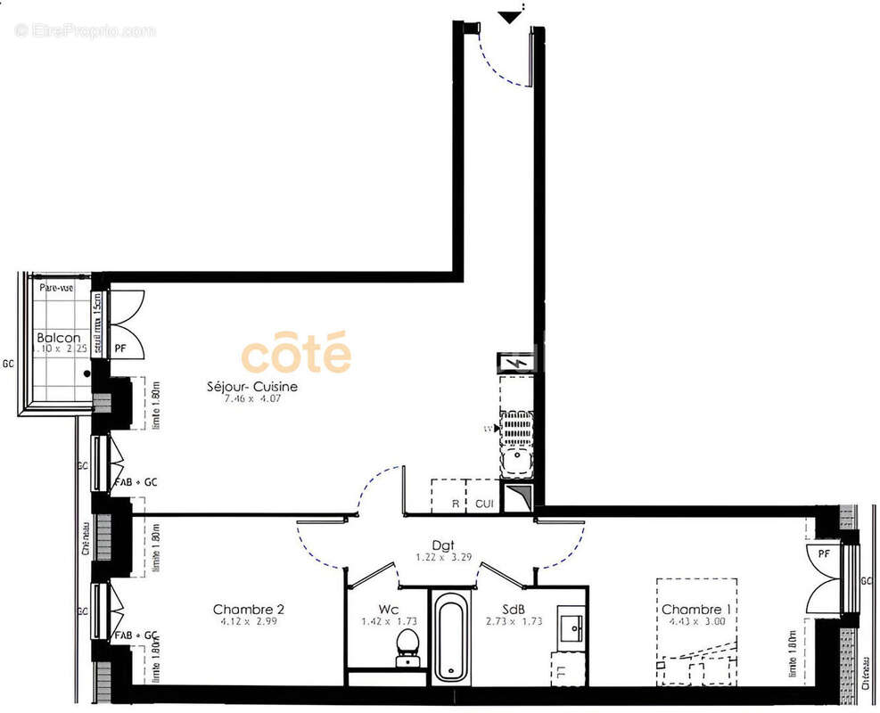 Appartement à VILLENEUVE-SAINT-GEORGES